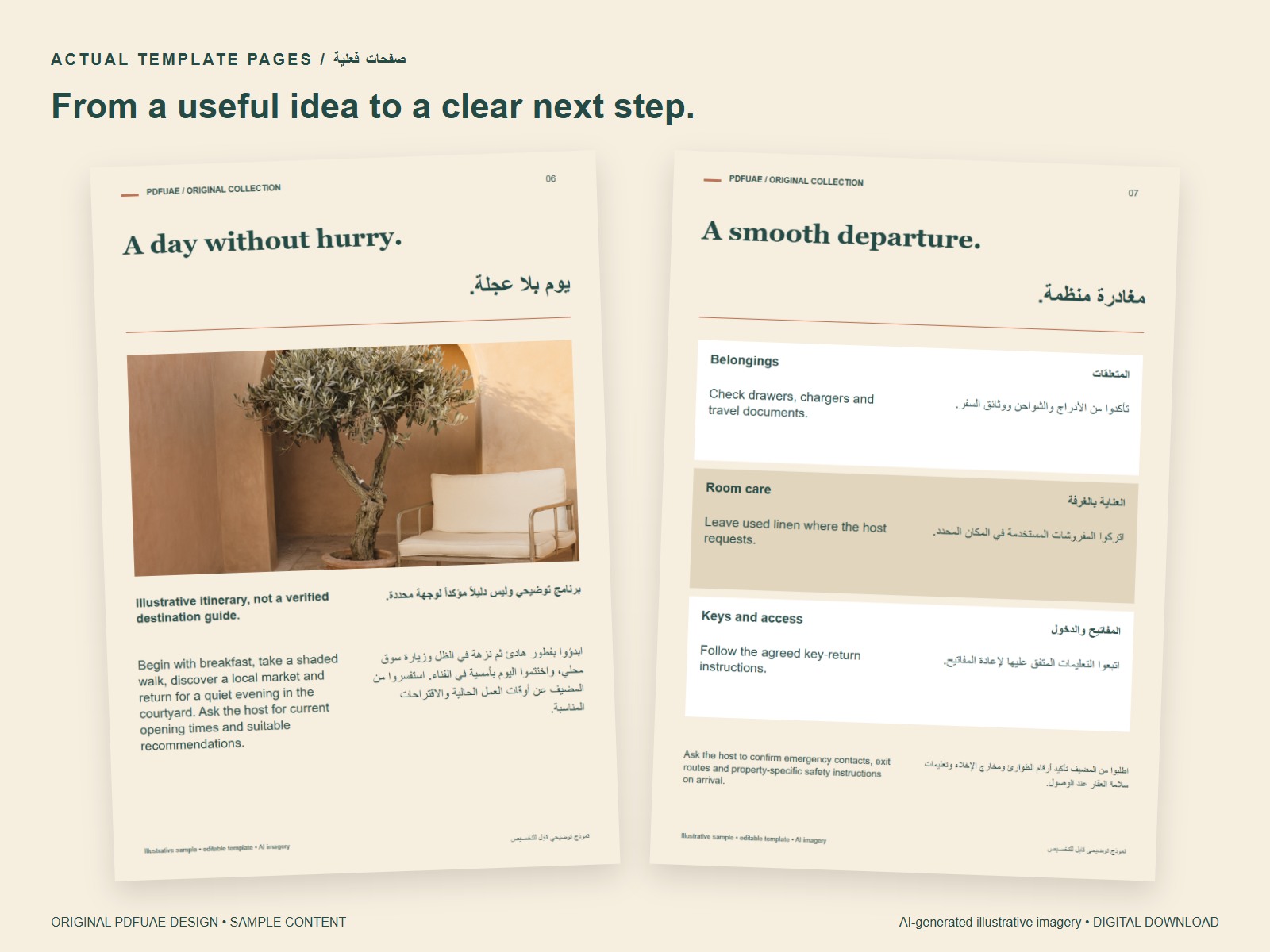 Workflow pages