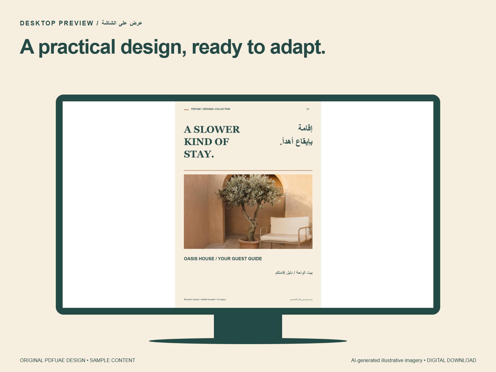 Desktop mockup