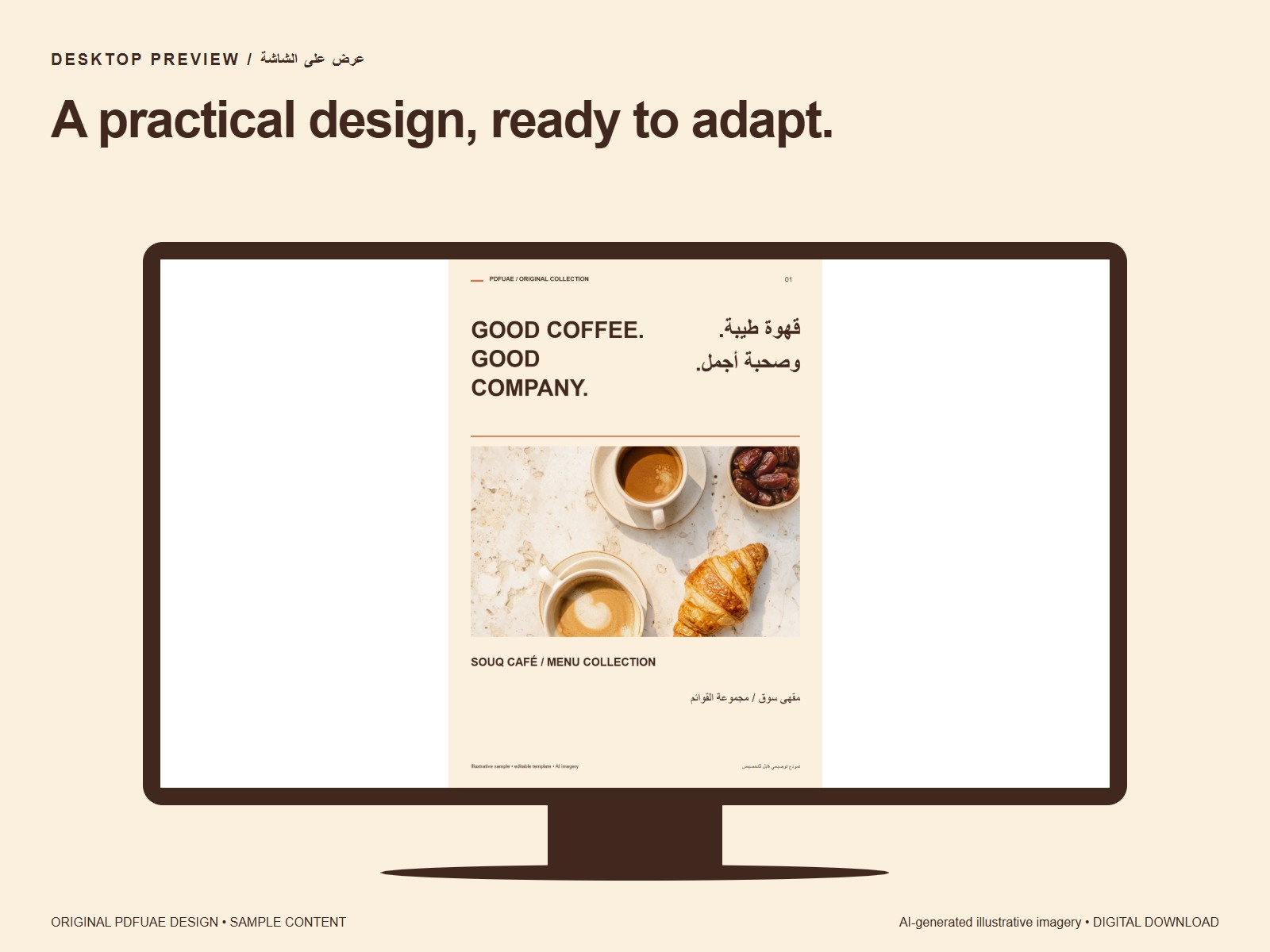 Desktop mockup